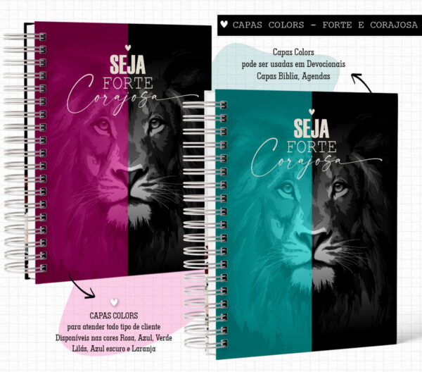 Pack de Capas Forte e Corajosa Colors- Arquivo Digital - Imagem 4