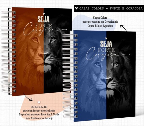 Pack de Capas Forte e Corajosa Colors- Arquivo Digital - Imagem 3