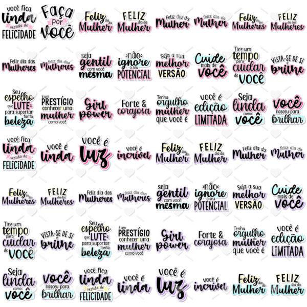 Pack Dia Das Mulheres 2024 Mimos P Corte Ilustracoes Png 8
