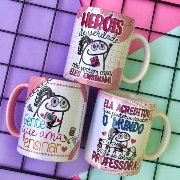 Pack Dia Professores Caneca 25 Arquivos Frases Elementos