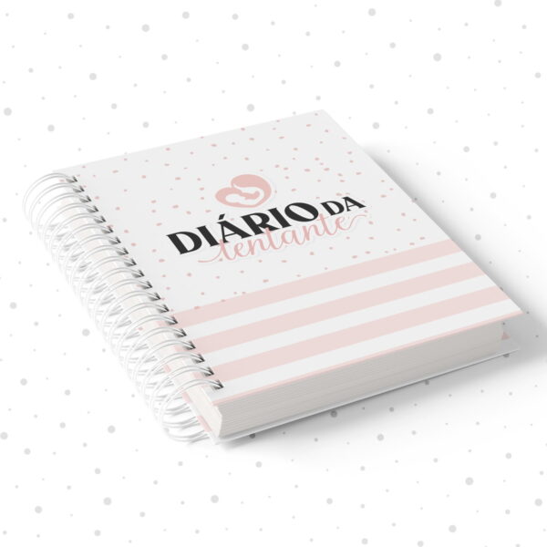 pack diario de tentante rosa e azul arquivo digital personalizacao