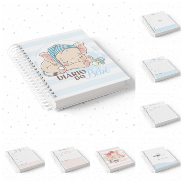 pack diario do bebe arquivo digital encadernacao