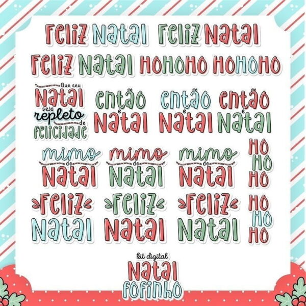 Pack Digital Natal Fofinho Elementos P/ Personalizados Png
