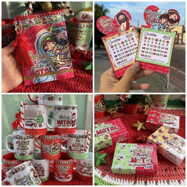 Pack Digital Natal Fofo Elementos P / Personalizados Em Png