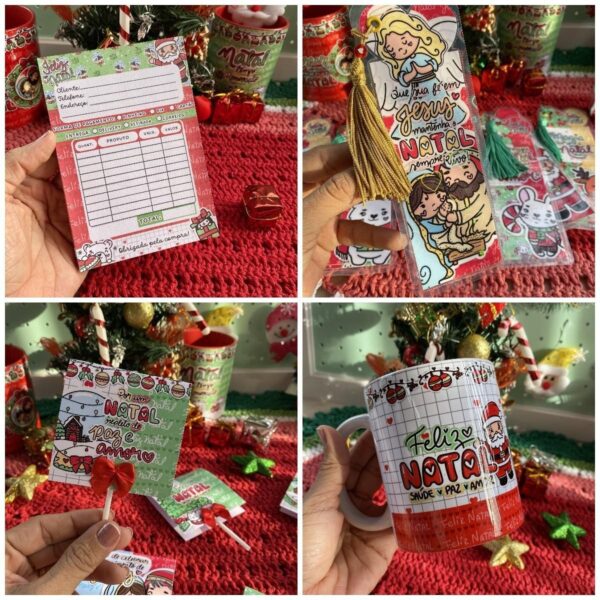 Pack Digital Natal Fofo Elementos P / Personalizados Em Png