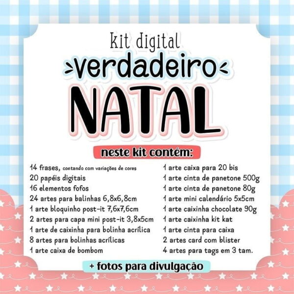 Pack Digital Verdadeiro Natal Elementos P/ Personalziados
