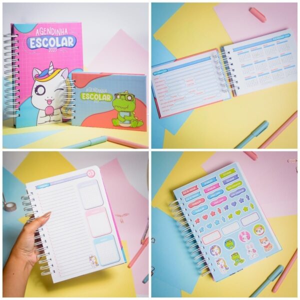 Pack Digtal Agenda Escolar 2023 Combo Completo Capa + Miolo