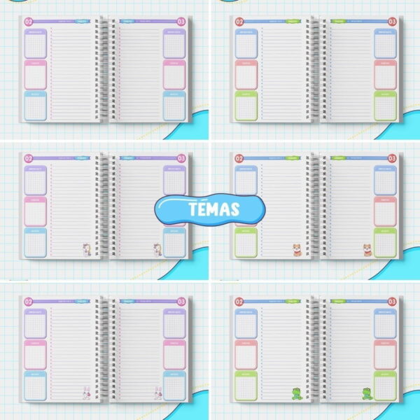 Pack Digtal Agenda Escolar 2023 Combo Completo Capa + Miolo