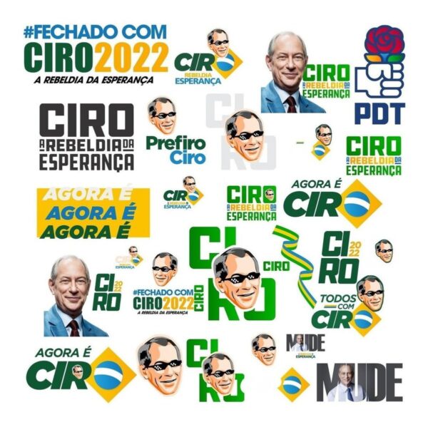 Pack Eleições 2022 Presidente Lula Bolsonaro Ciro Pt Psl Pdt