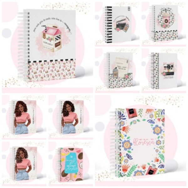 pack encadernacao frases arquivo digital papelaria personalizada