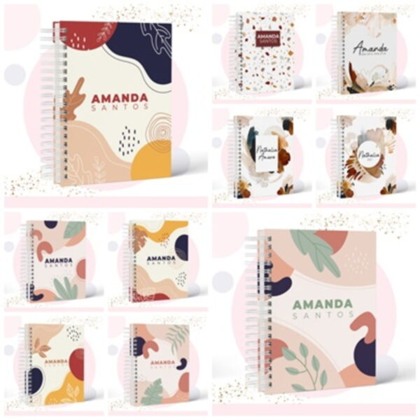 Pack Encadernação Geométricas - Arquivo Digital