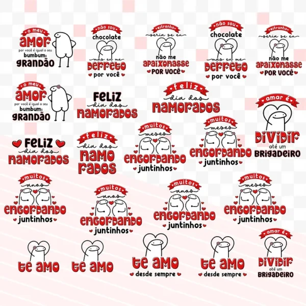 Pack Flork Dias Dos Namorados Arquivos Sublimacao Papelaria 4