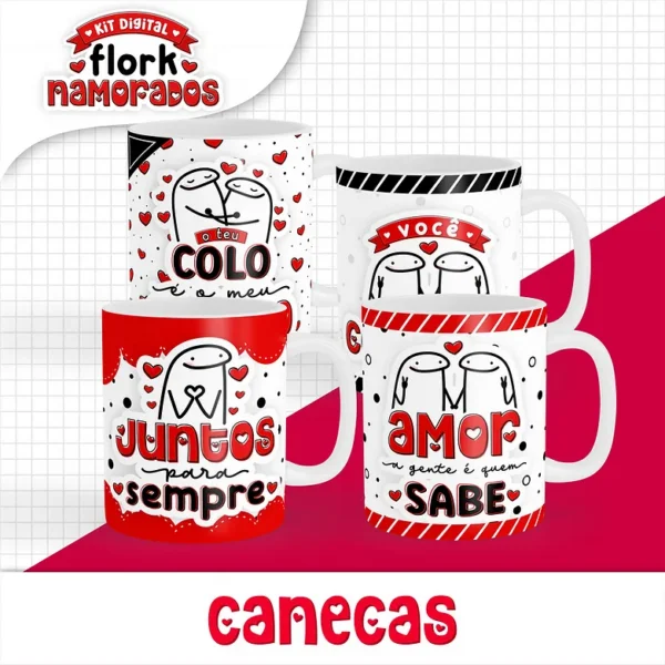 Pack Flork Dias Dos Namorados Arquivos Sublimacao Papelaria 8