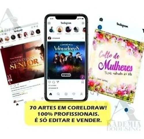 Pack Gospel 100+ Artes Corel Draw Editável Igreja Religiosos