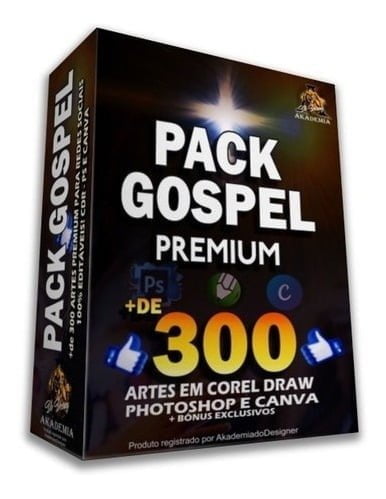 Pack Gospel 100+ Artes Corel Draw Editável Igreja Religiosos