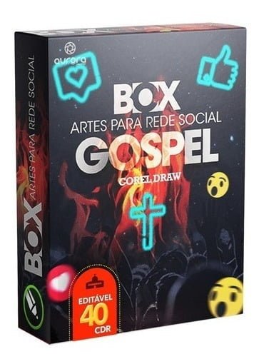Pack Gospel, 40 Artes Em Corel Draw, Editável, Para Igrejas