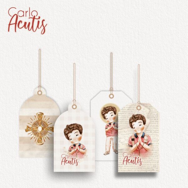 Pack Ilustrações Beato Carlo Acutis Santinhos Em Aquarela