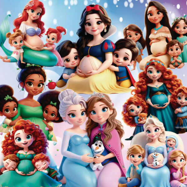 Pack Imagens Png Mamães Princesas da Disney Cliptars