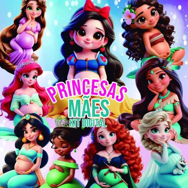Pack Imagens Png Mamães Princesas da Disney Cliptars