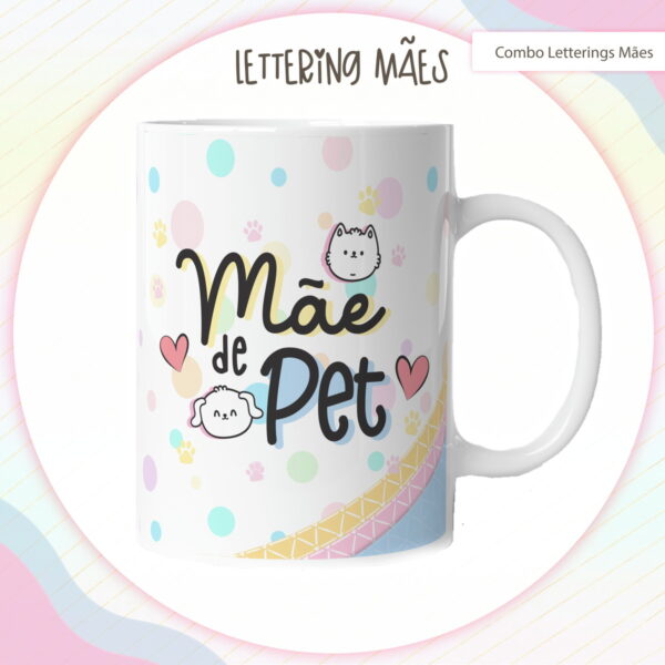Pack Lettering Artes Canecas Dia das Mães - Arquivo Digital - Imagem 3