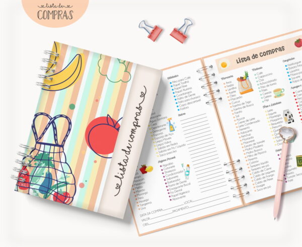 pack lista de compras arquivo digital lista