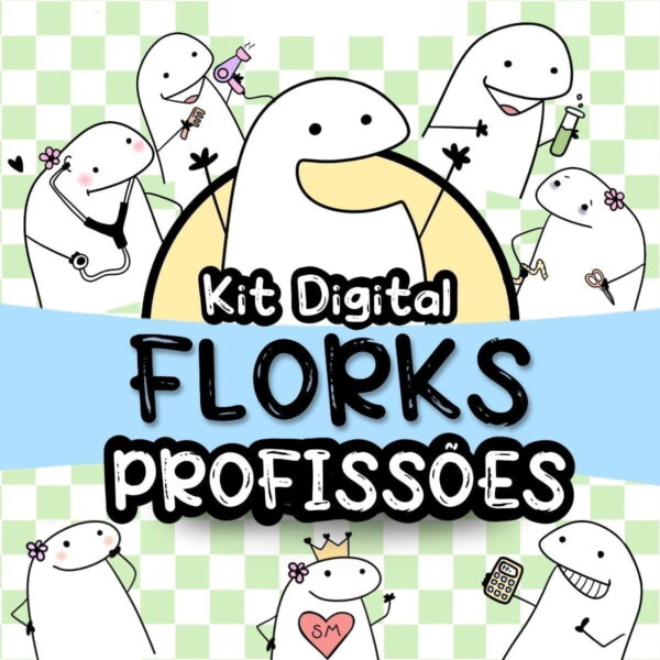 Pack Mais De 200 Artes Flork Profissões Meme Sublimação