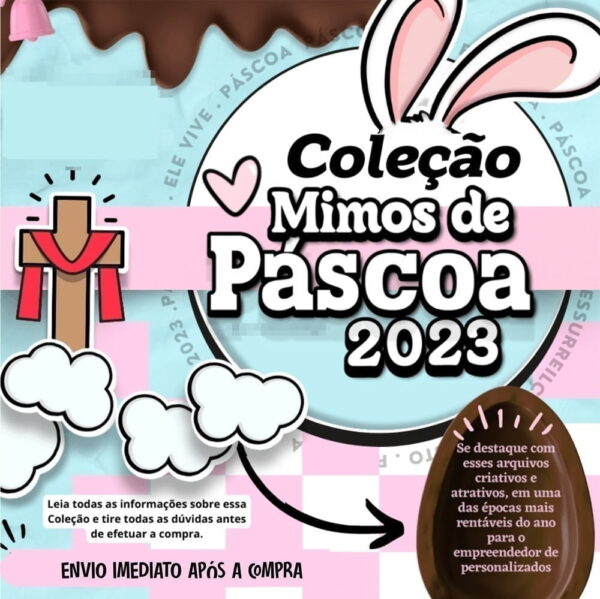 Pack Mimos De Páscoa Artes P Personalizados Imprimir Cortar