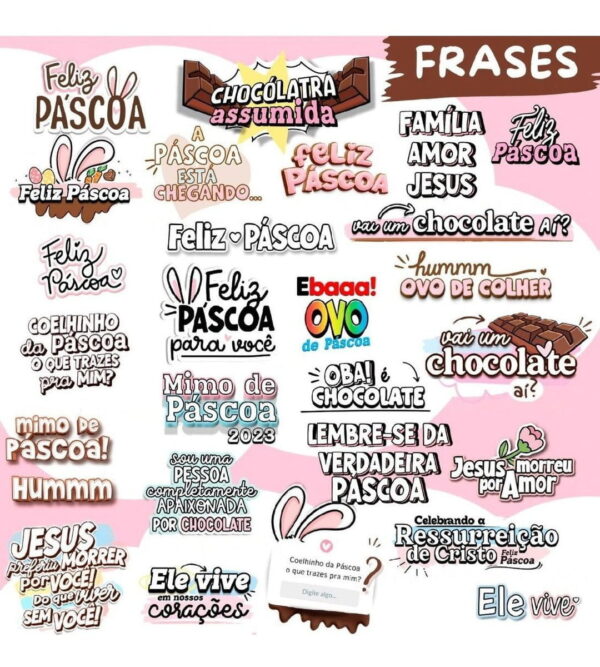 Pack Mimos De Páscoa Artes P Personalizados Imprimir Cortar