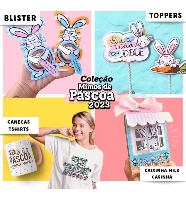 Pack Mimos De Páscoa Artes P Personalizados Imprimir Cortar