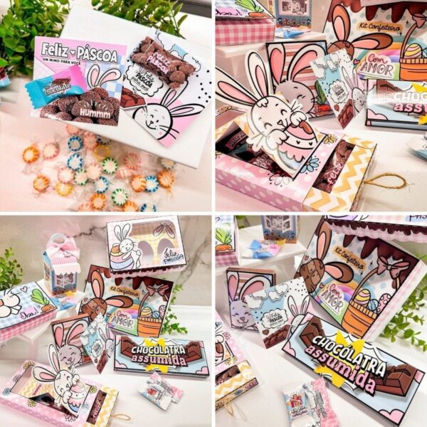Pack Mimos De Páscoa Artes P Personalizados Imprimir Cortar