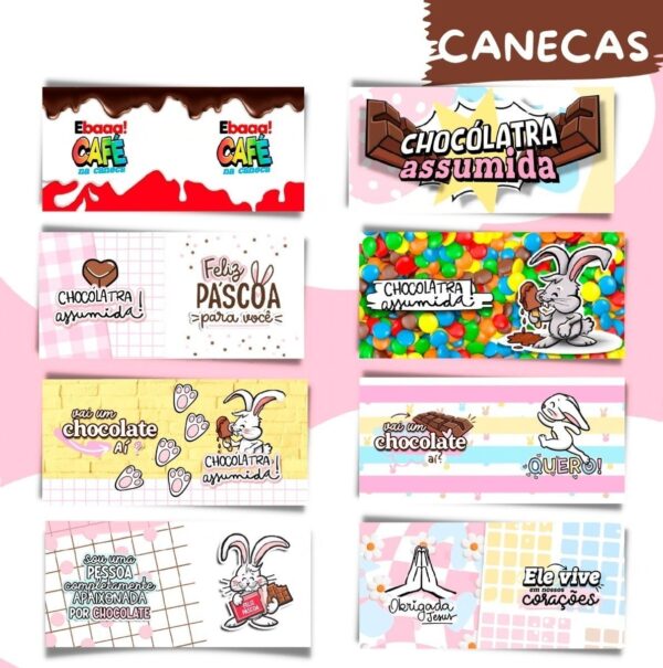 Pack Mimos De Páscoa Artes P Personalizados Imprimir Cortar