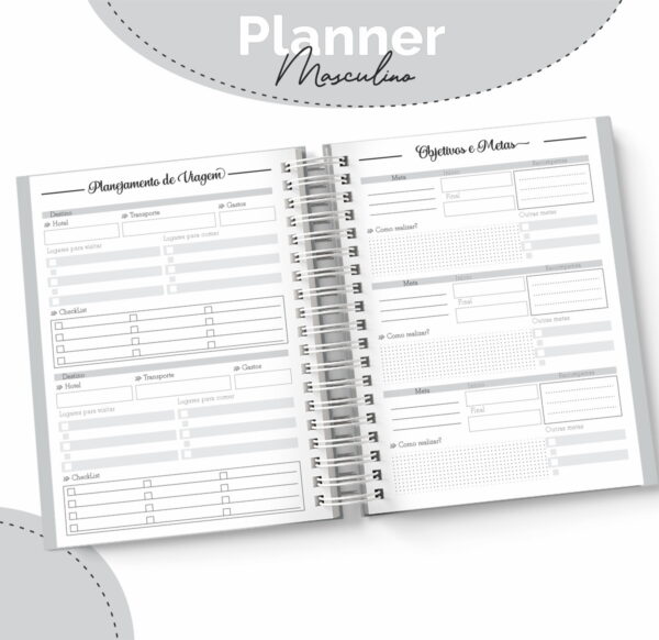 Pack Planners Masculino - Arquivo Digital - Imagem 2