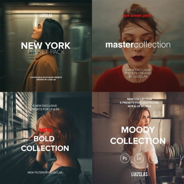 Pack Presets Lucas Pinhel, Luizclas, Guii Rossi, Cinematic +