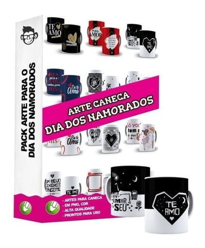 Pacote Artes Sublimação Dia Dos Namorados 4.0 Editável Corel