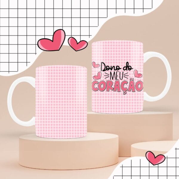 Pacote de Artes Canecas Namorados - Arquivo Digital