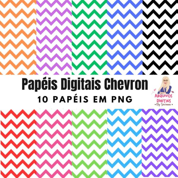 papeis digitais chevron png arte digital