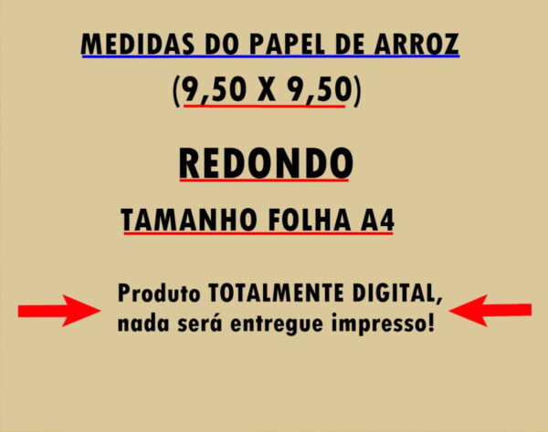 Papel De Arroz Bentô Flork Pais - Arquivo Digital - Imagem 2