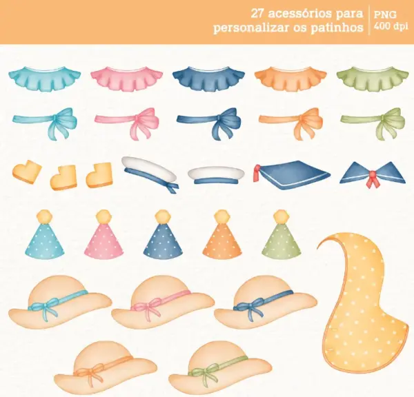 Patinhos Aquarela Arquivos Digitais Png Kit Para Sublimacao 6