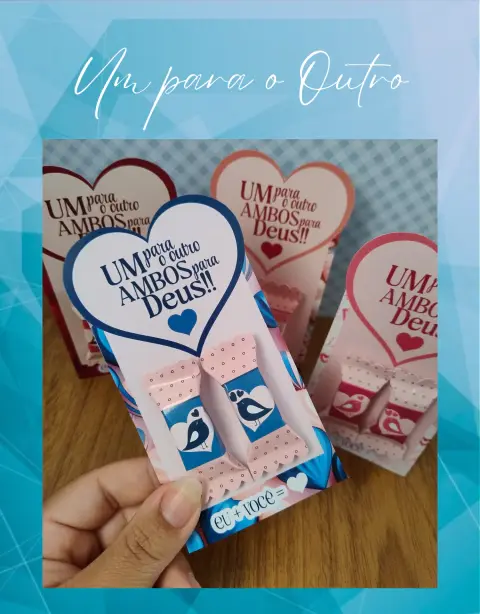 PDF Imprimível "Um para o Outro" - Card Balinha Namorados
