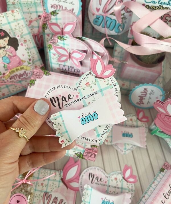Personalizados Dia das Mães Rosa - Arquivo Digital - Imagem 3