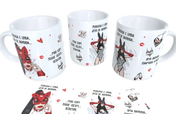 Personalize Canecas - Kit Digital Perigosa e Linda