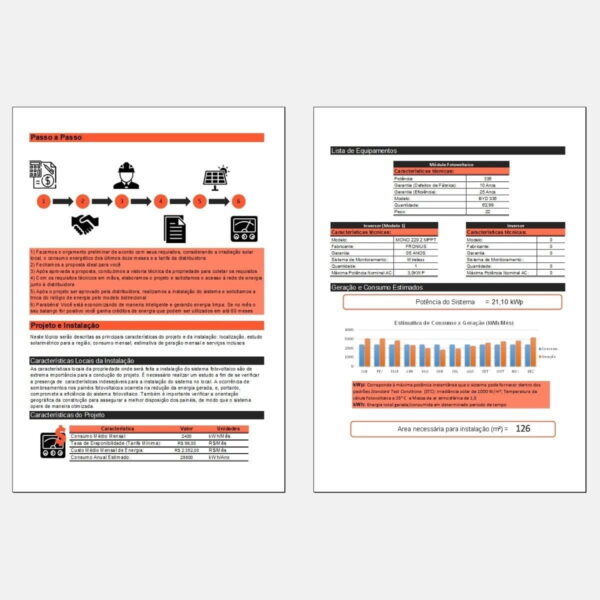 Planilha De Proposta De Energia Solar Payback Orçamento Pdf