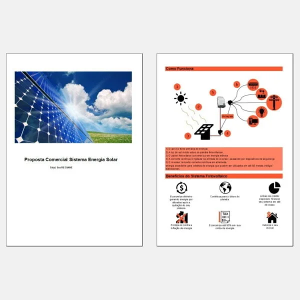 Planilha P/ Calculo De Energia Solar Com Proposta Orçamento