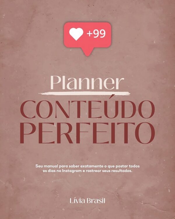 Planner Conteúdo Perfeito Lívia Brasil Arquivo Digital Pdf