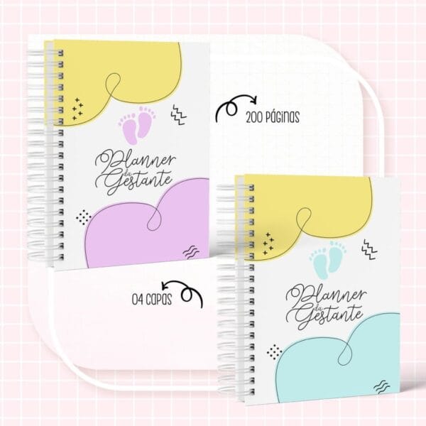 Planner da Gestante Colorido - Arquivo Digital - Imagem 2
