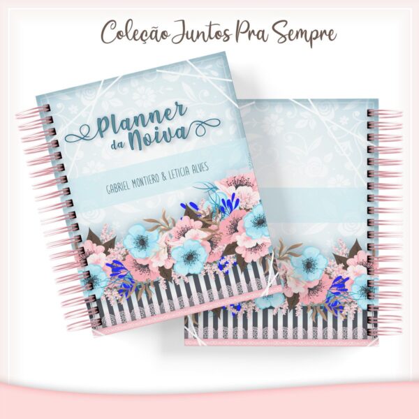 Planner da Noiva Floral Azul - Arquivo Digital - Imagem 2
