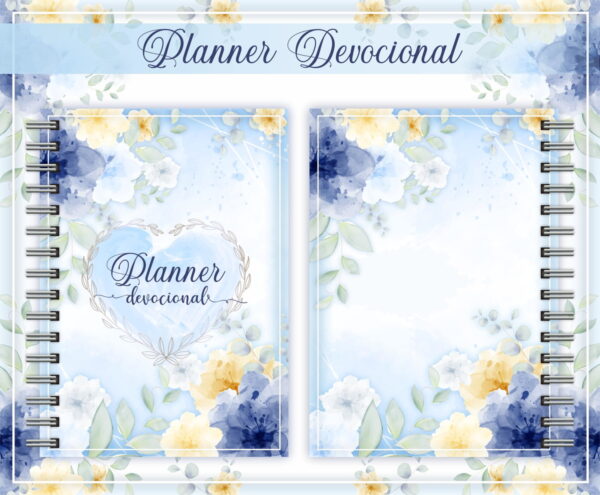 planner devocional azul arte para caneca arquivo digital planner devocional arte para caneca arquivo