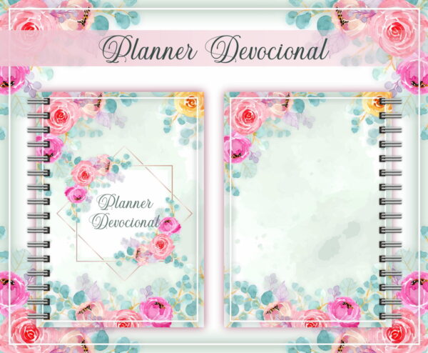 planner devocional rosa arte para caneca arquivo digital papelaria