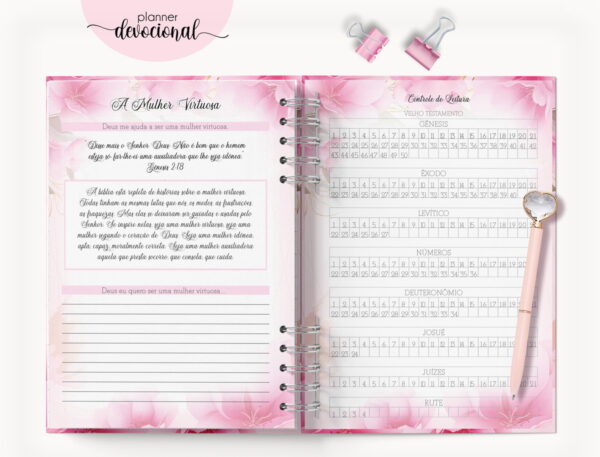Planner Devocional "ROSAS" - Arquivo Digital - Imagem 2