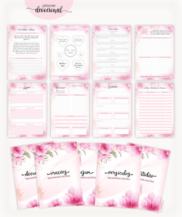 Planner Devocional "ROSAS" - Arquivo Digital - Imagem 3